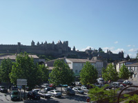 La cité de Carcassonne, France,